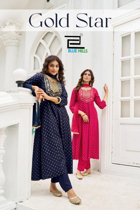 Blue Hills Gold Star catalog kurti online shopping india