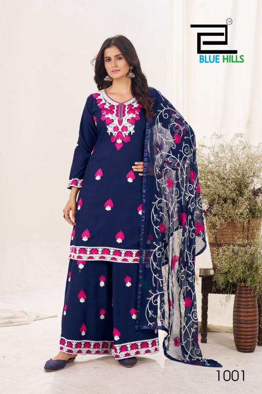 Blue Hills Pink Lotus catalog satin kurtis online india