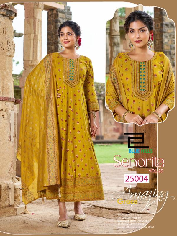 Blue Hills Senorita vol 25 catalog long kurti online shopping india