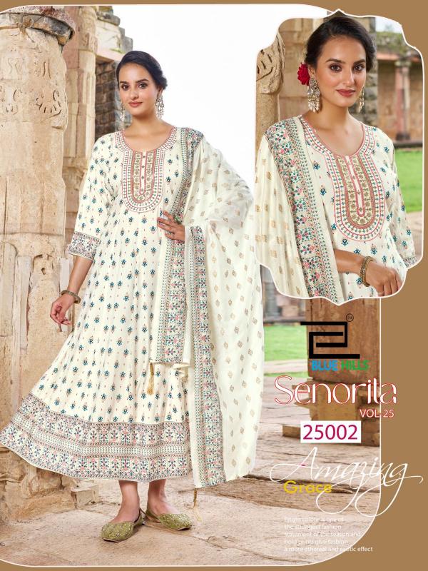 Blue Hills Senorita vol 25 catalog long kurti online shopping india