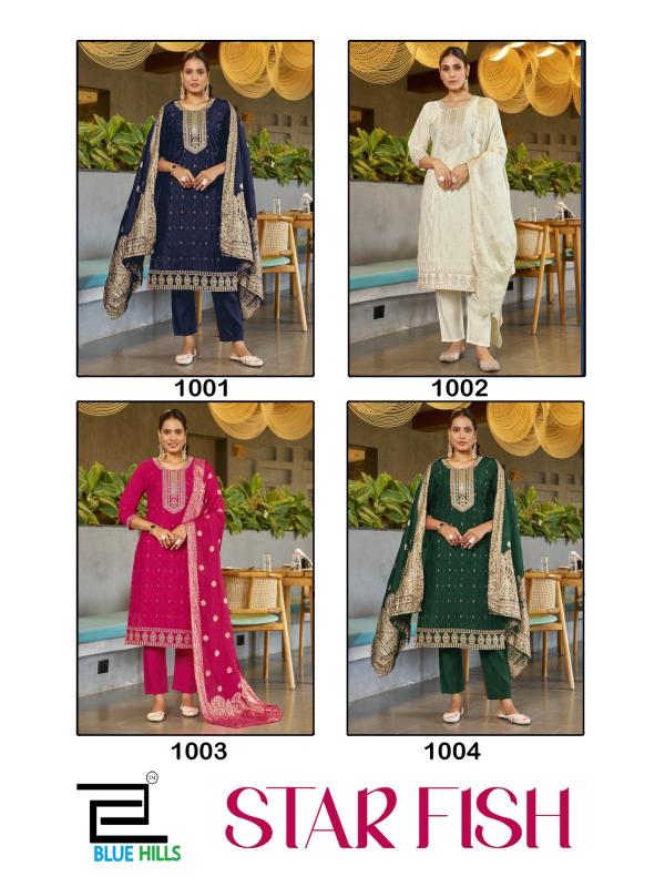Blue Hills Star Fish catalog kurtis collections india