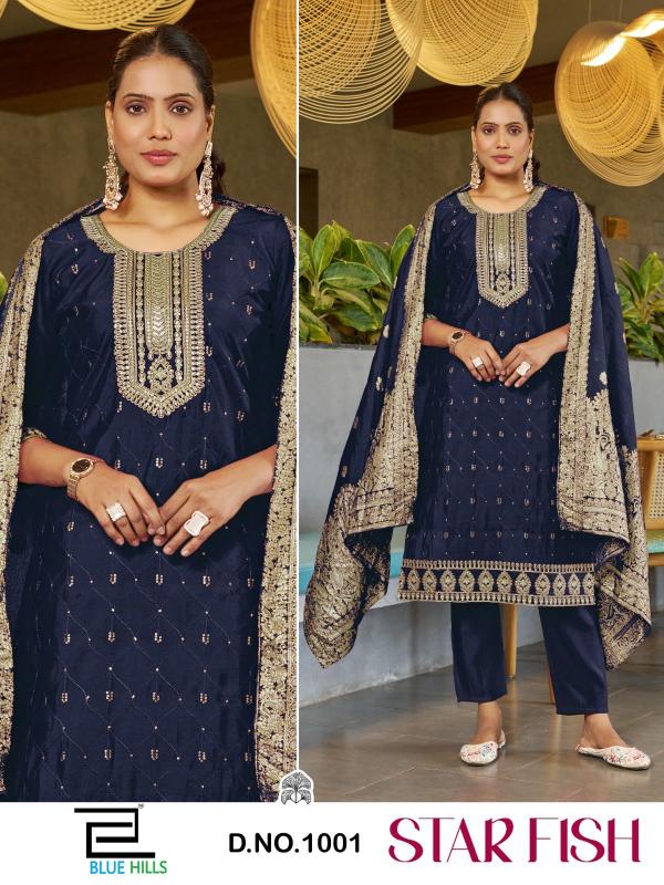 Blue Hills Star Fish catalog kurtis collections india