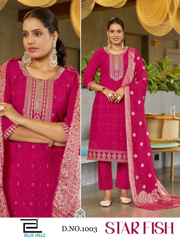 Blue Hills Star Fish catalog kurtis collections india