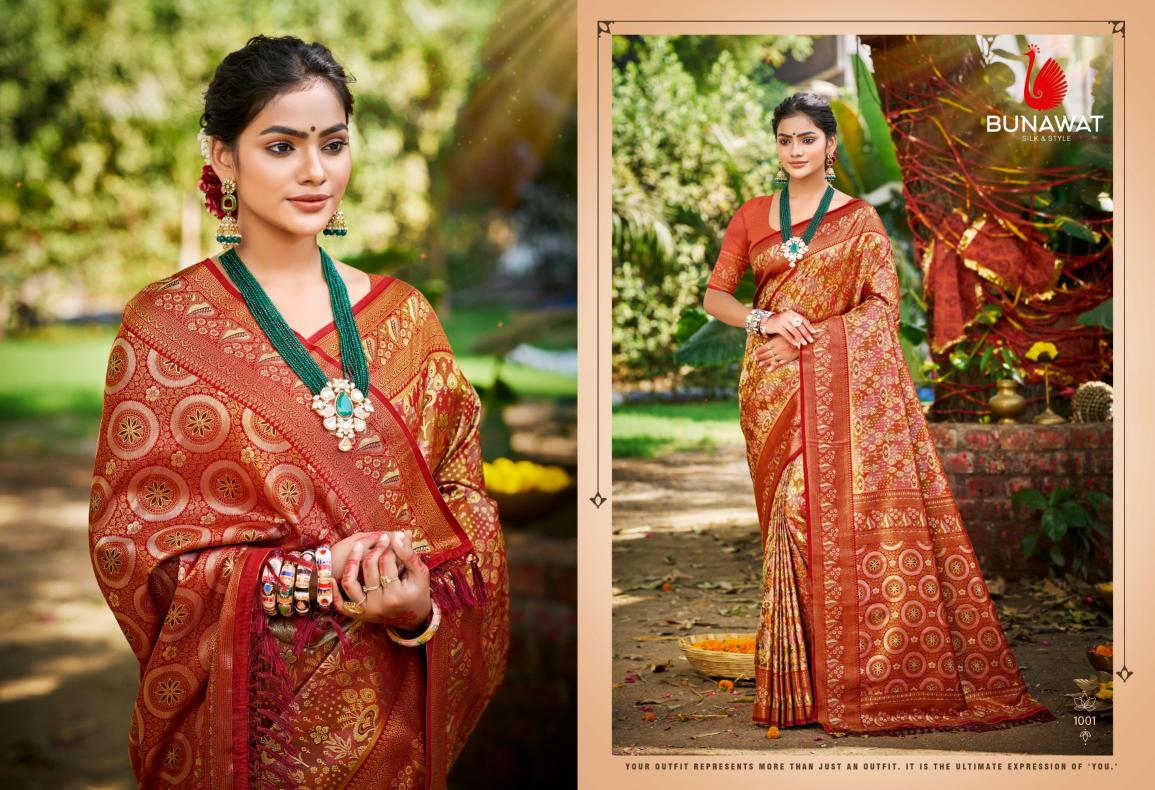 BUNAWAT - Chaturi Silk VOL-02  Dharmavaram Silk Woven Work Traditional Saree
