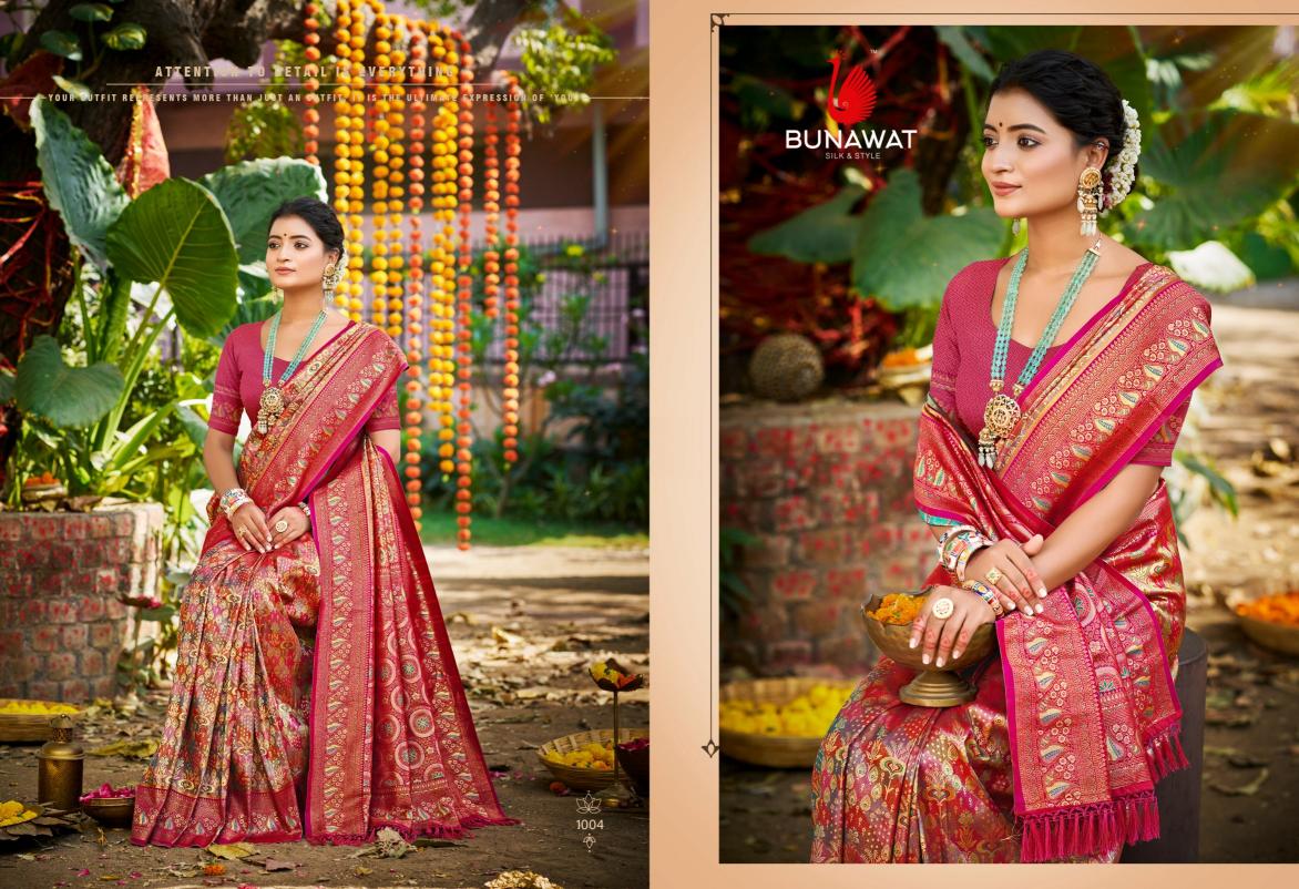 BUNAWAT - Chaturi Silk VOL-02  Dharmavaram Silk Woven Work Traditional Saree