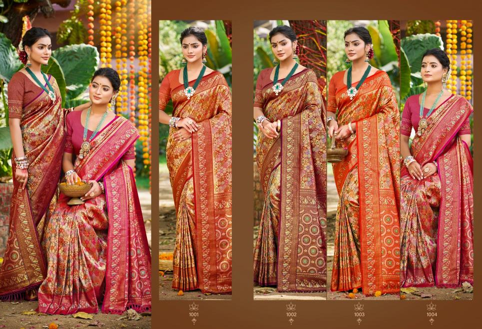 BUNAWAT - Chaturi Silk VOL-02  Dharmavaram Silk Woven Work Traditional Saree
