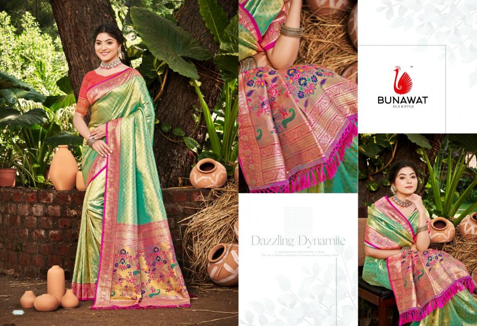BUNAWAT - Devyani SIlk Vol-02 Multi Color Kanjivaram Silk Woven Work Traditional Saree