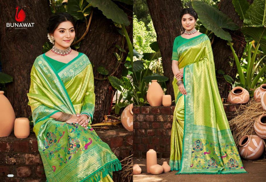 BUNAWAT - Devyani SIlk Vol-02 Multi Color Kanjivaram Silk Woven Work Traditional Saree