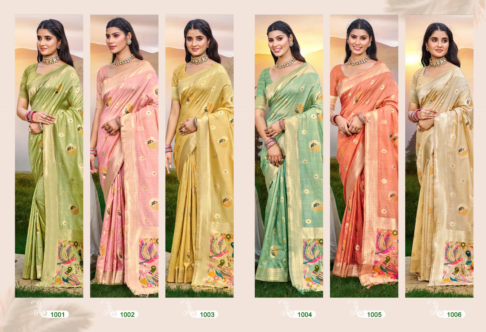 BUNAWAT - Kalista Havy Assam Silk saree With Meena