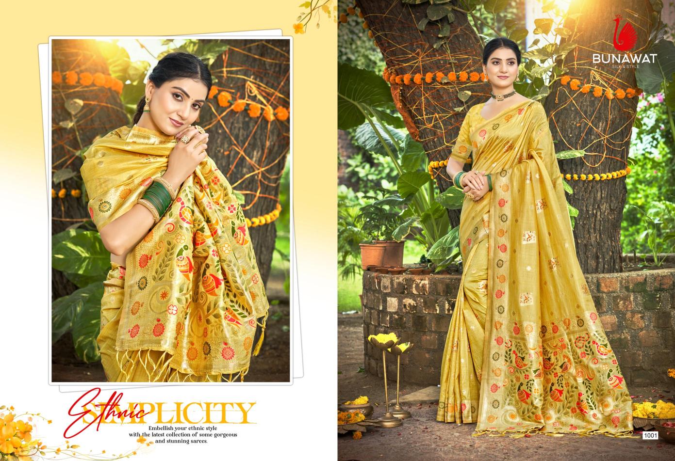 BUNAWAT - Kanan Silk Havy Assam Silk saree With Meena Woven Work Traditional Saree