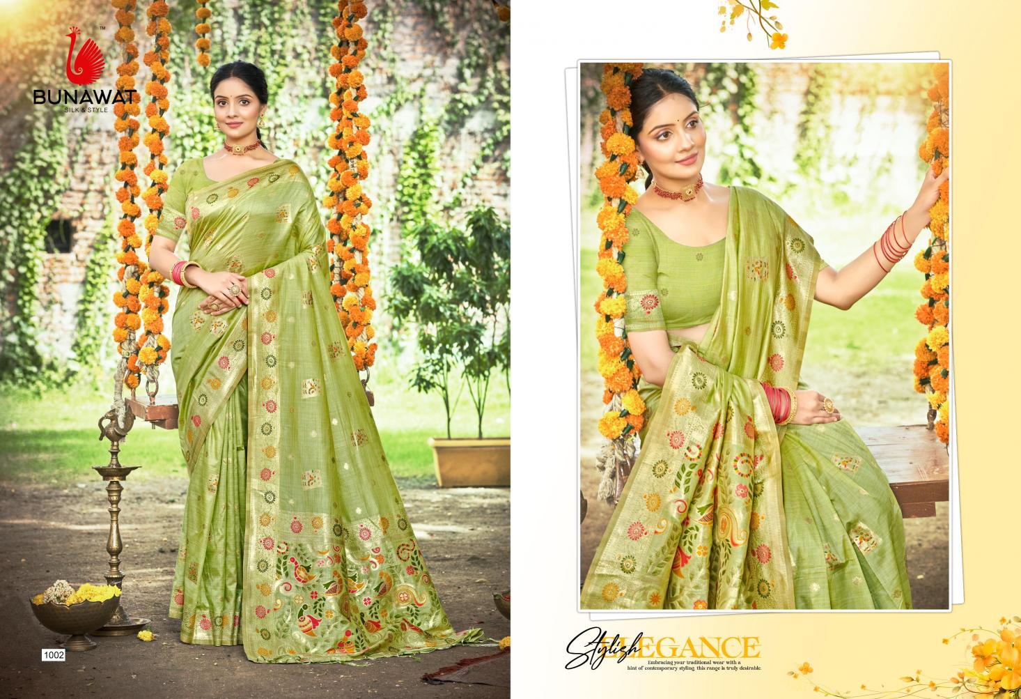 BUNAWAT - Kanan Silk Havy Assam Silk saree With Meena Woven Work Traditional Saree