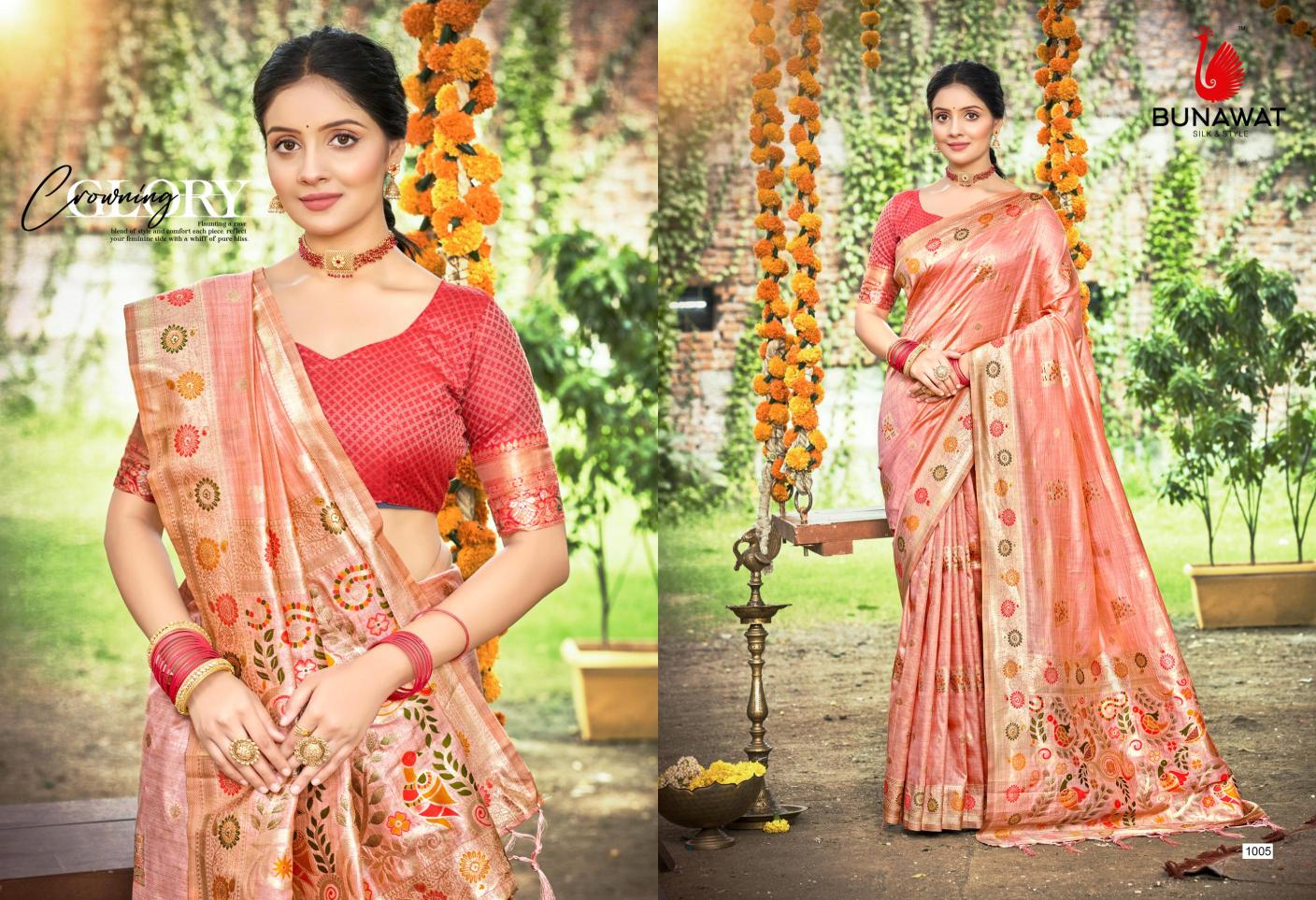 BUNAWAT - Kanan Silk Havy Assam Silk saree With Meena Woven Work Traditional Saree