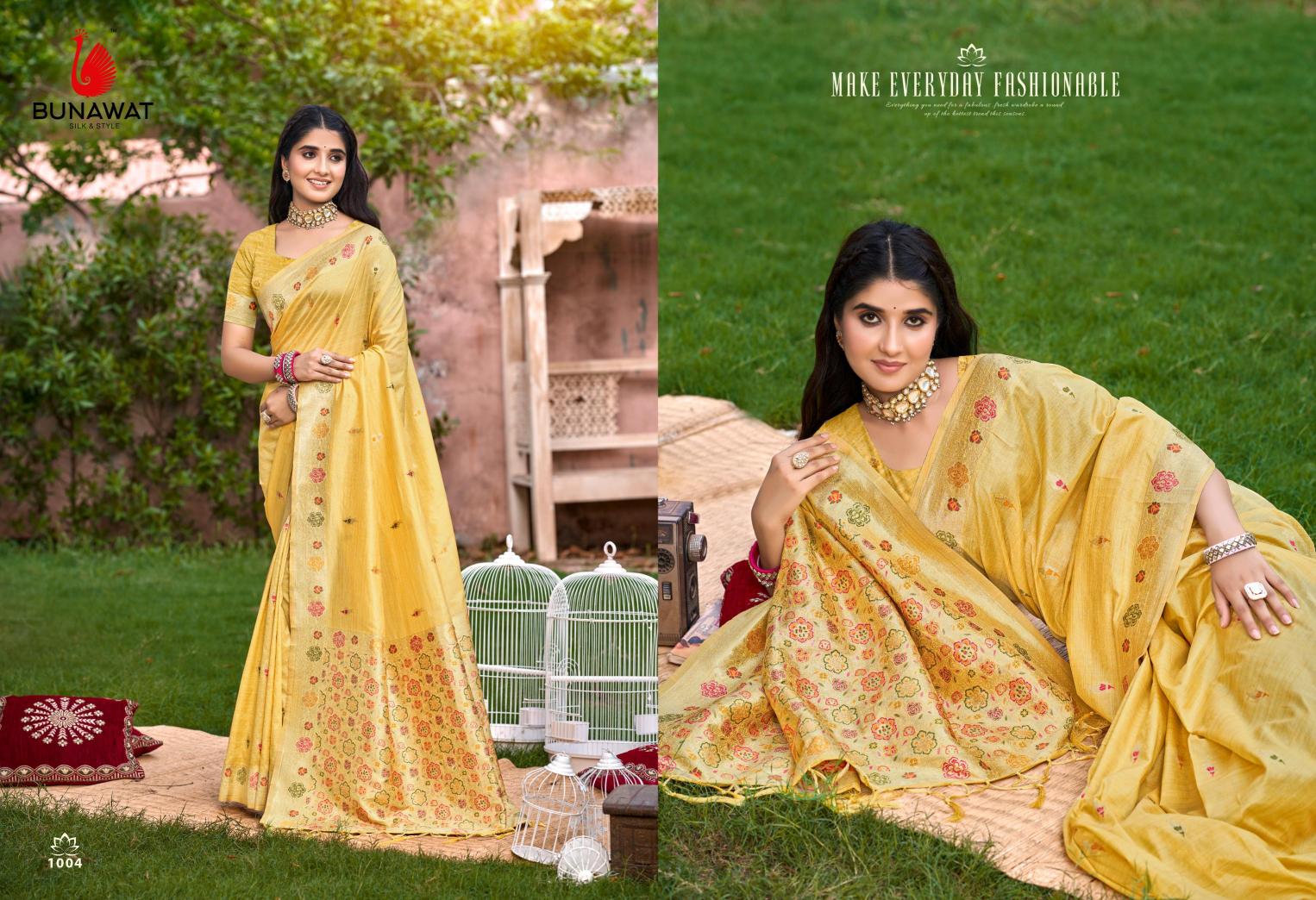 BUNAWAT - Sobha Havy Assam Silk saree With Meena