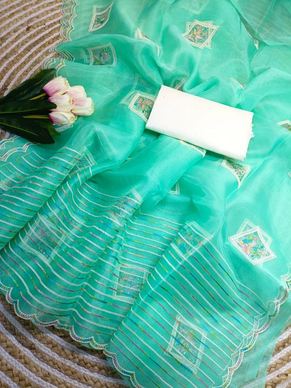 Dazira Fancy Organza catalog famous saree manufacturer in surat 