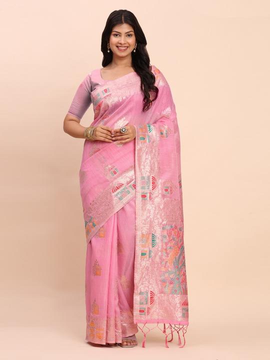 Dazira Linen Stori catalog surat retail saree market