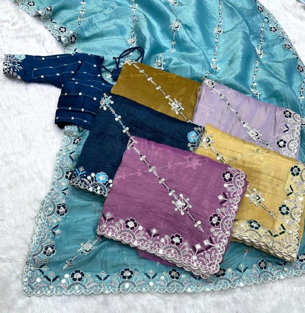 Dazira Pure Soft Crunchy Silk catalog surat saree rate