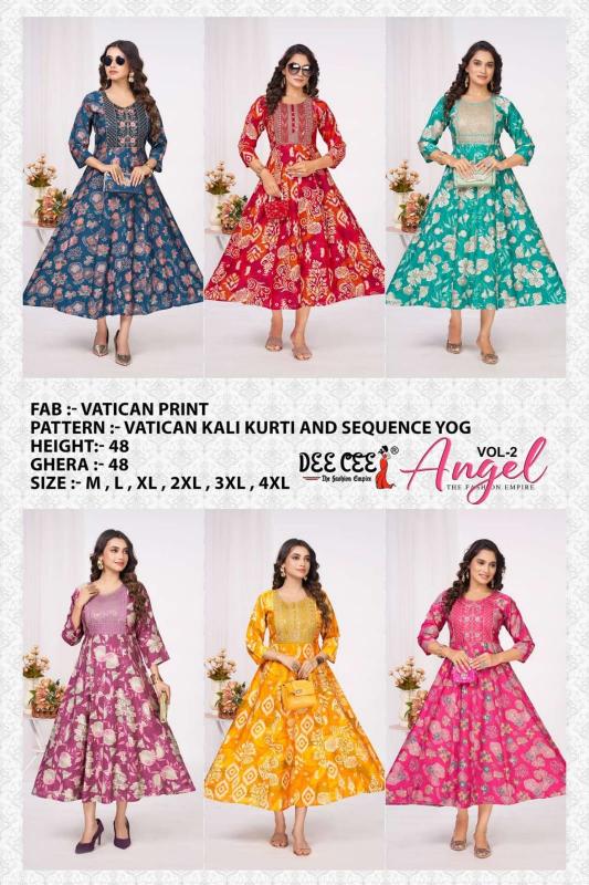 Deecee Angel vol 2 catalog best sites for kurtis in india