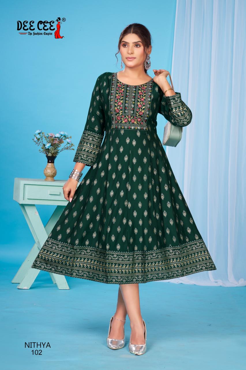 Deecee Nithya catalog pakistani long kurtis online india