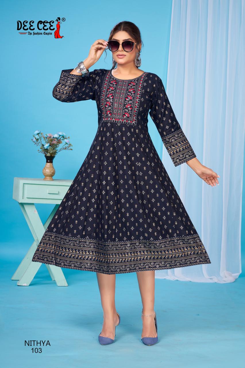 Deecee Nithya catalog pakistani long kurtis online india