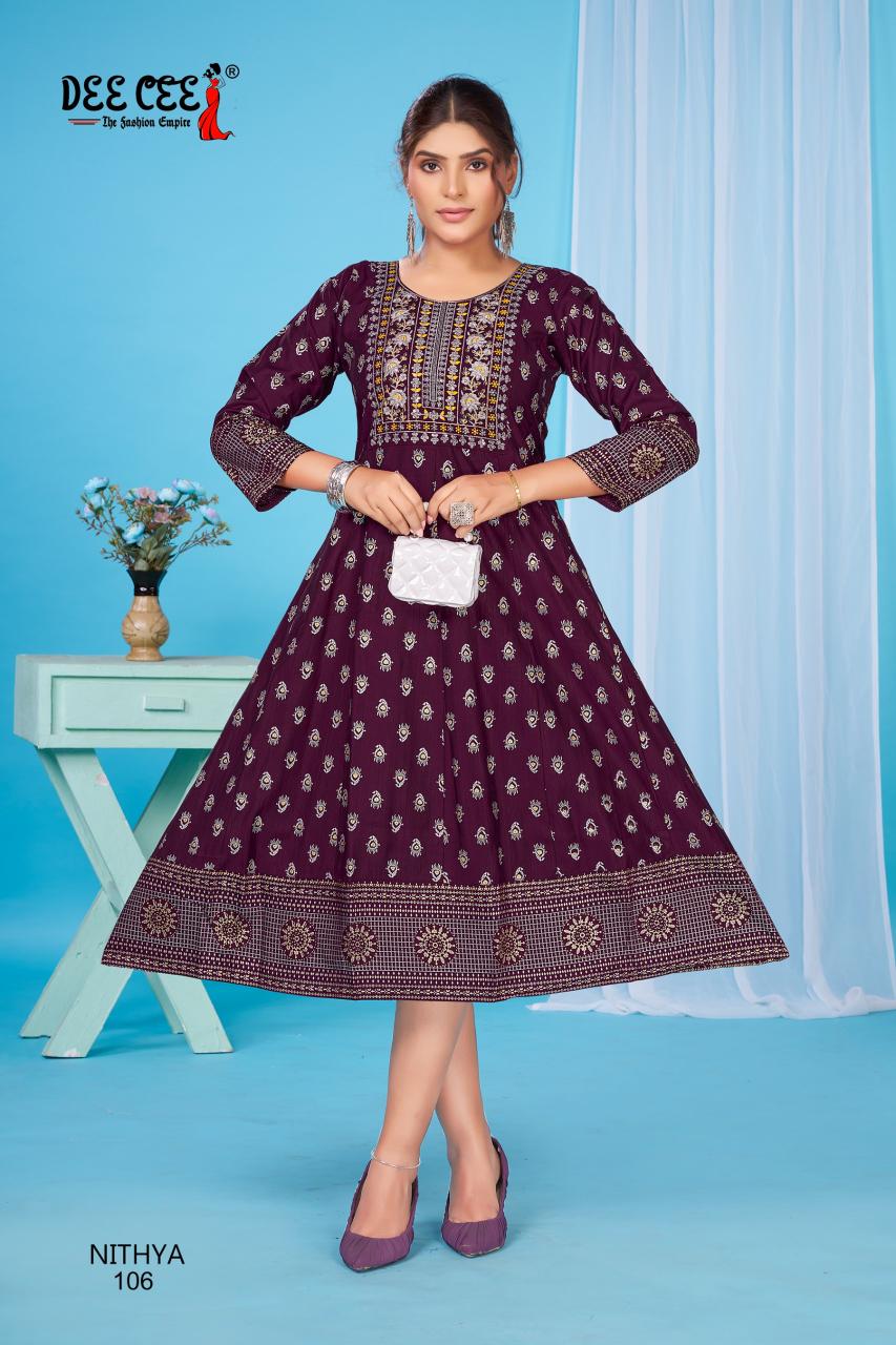 Deecee Nithya catalog pakistani long kurtis online india