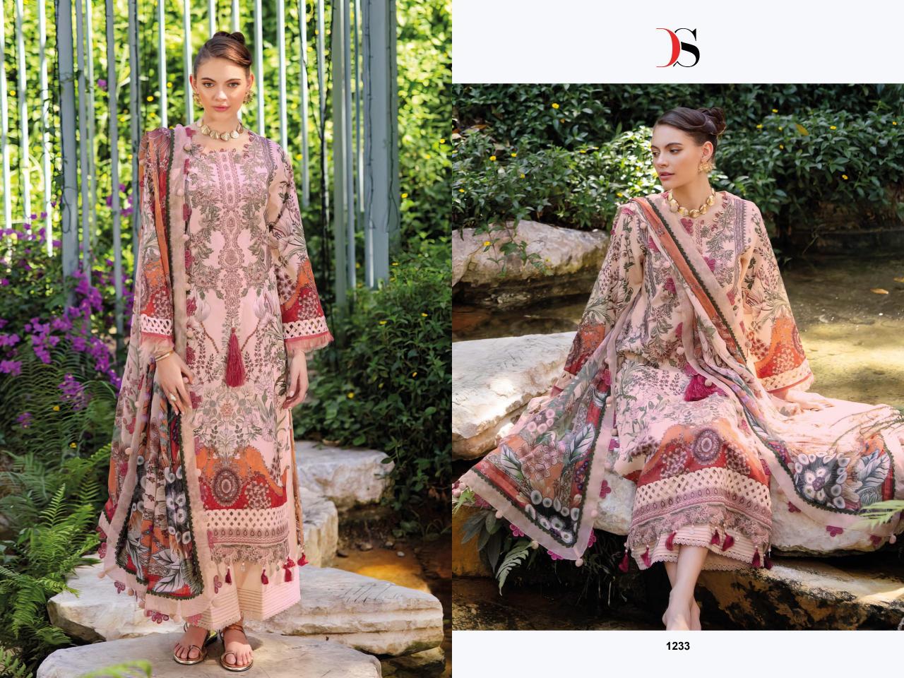 Deepsy Jade Bliss Lawn 25 catalog Chiffon Dupatta pakistani replica suits wholesale surat