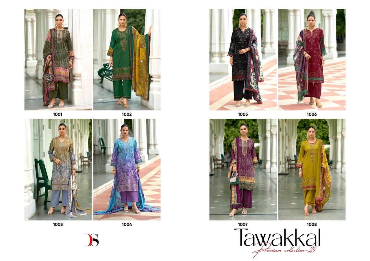 Deepsy Tawakkal Premium collection 25 Catalog Chiffon Dupatta pakistani suits wholesalers in pakistan