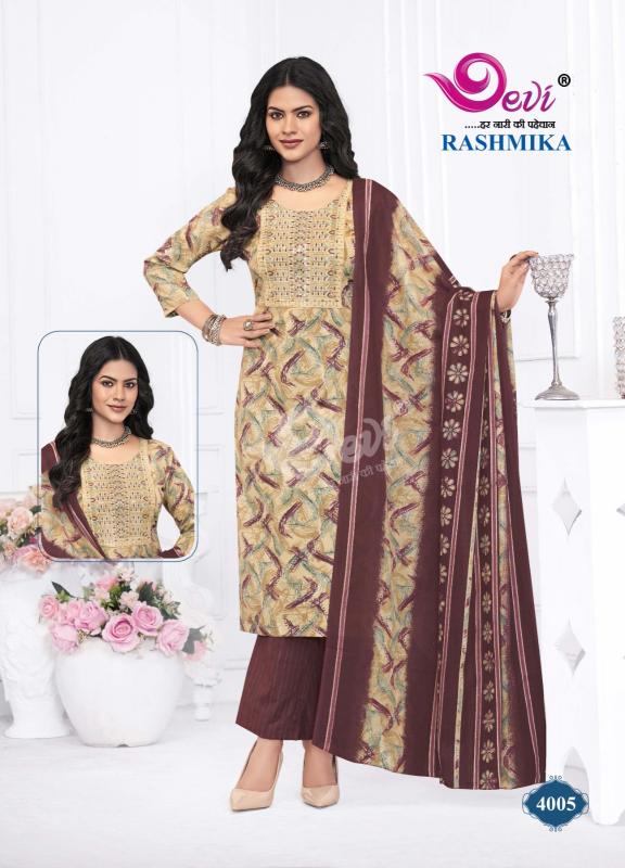 Devi Rashmika Vol-4 – Kurti Pant With Dupatta - Wholesale Catalog