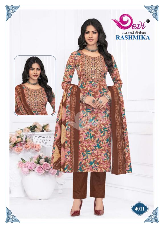 Devi Rashmika Vol-4 – Kurti Pant With Dupatta - Wholesale Catalog