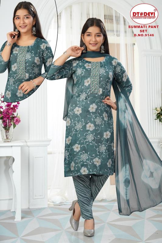 Dt Devi Summati 9146 catalog jammy kids wear india wholesaller