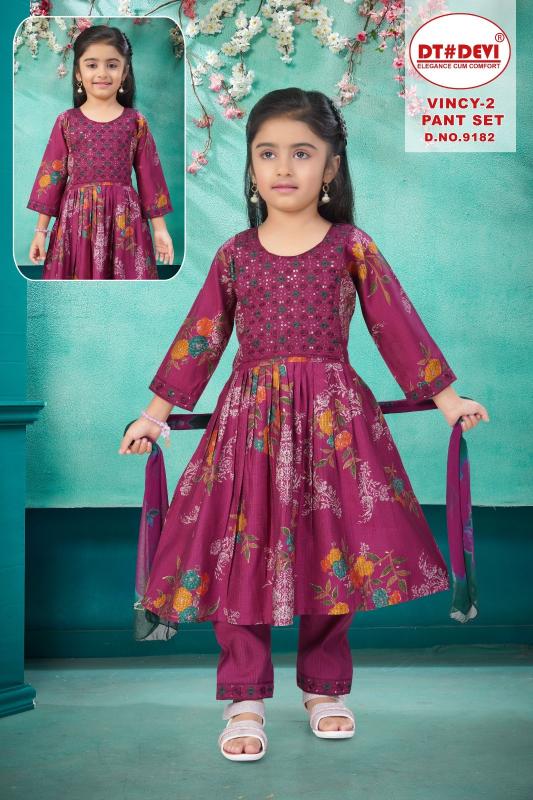 Dt Devi Vincy vol 2 9182 catalog kids wear wholesale market ulhasnagar