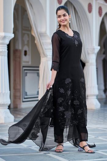 Felocity B 638 catalog black kurti online shopping india