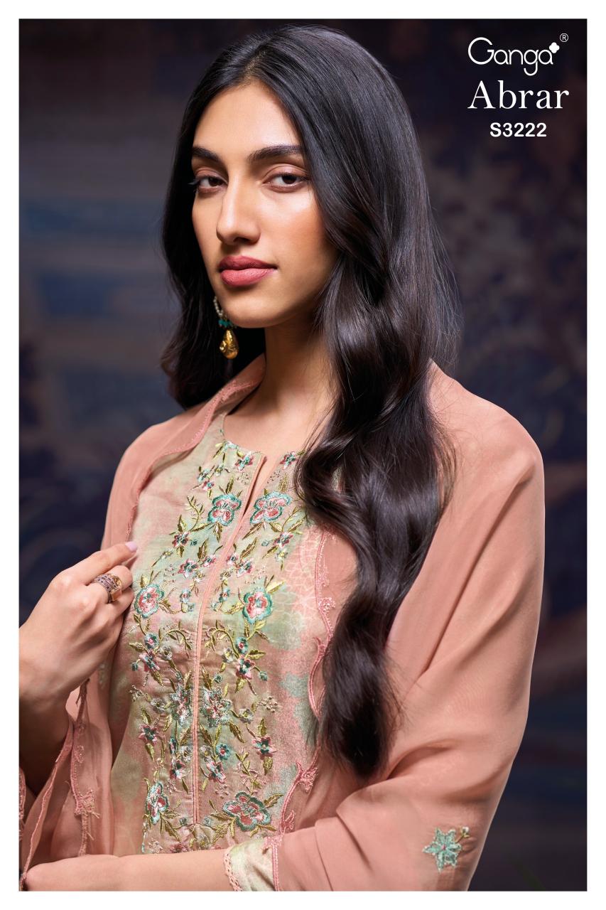 Ganga Abrar 3222 catalog party wear salwar kameez wholesale