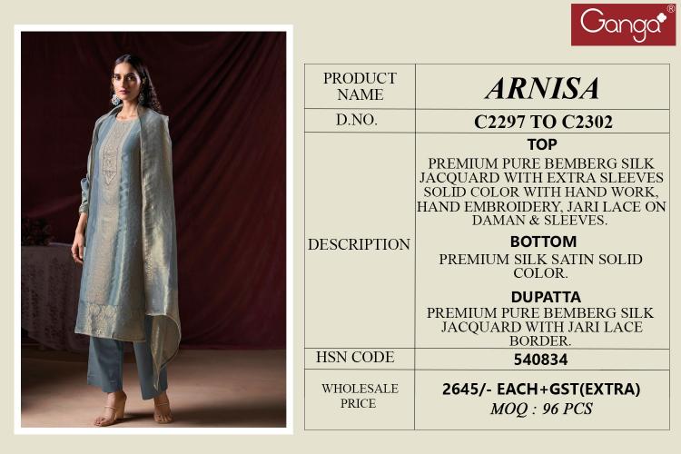 Ganga Arnisa catalog wholesale dealers of salwar kameez in bangalore
