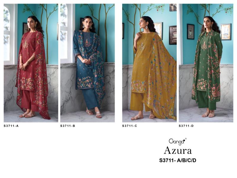 Ganga Azura 3711 catalog wholesale salwar kameez online shopping in india
