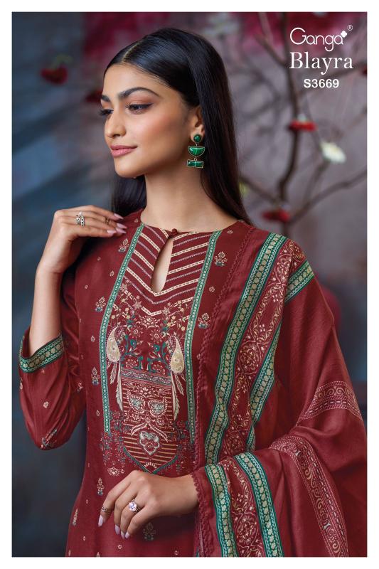Ganga Blayra 3669 catalog salwar kameez 