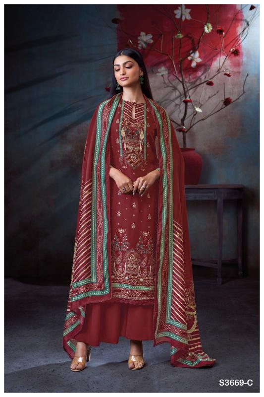Ganga Blayra 3669 catalog salwar kameez 