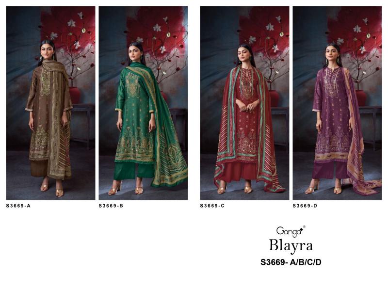 Ganga Blayra 3669 catalog salwar kameez 