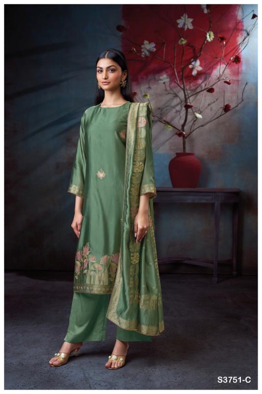 Ganga Cassidy 3751 catalog wholesale salwar kameez catalogue with price