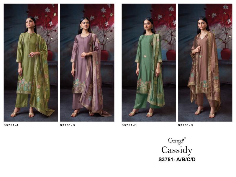 Ganga Cassidy 3751 catalog wholesale salwar kameez catalogue with price