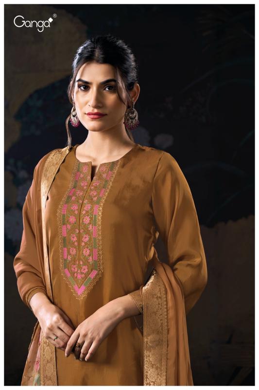 Ganga Dalys 3136 catalog unstitched salwar kameez wholesale market in delhi