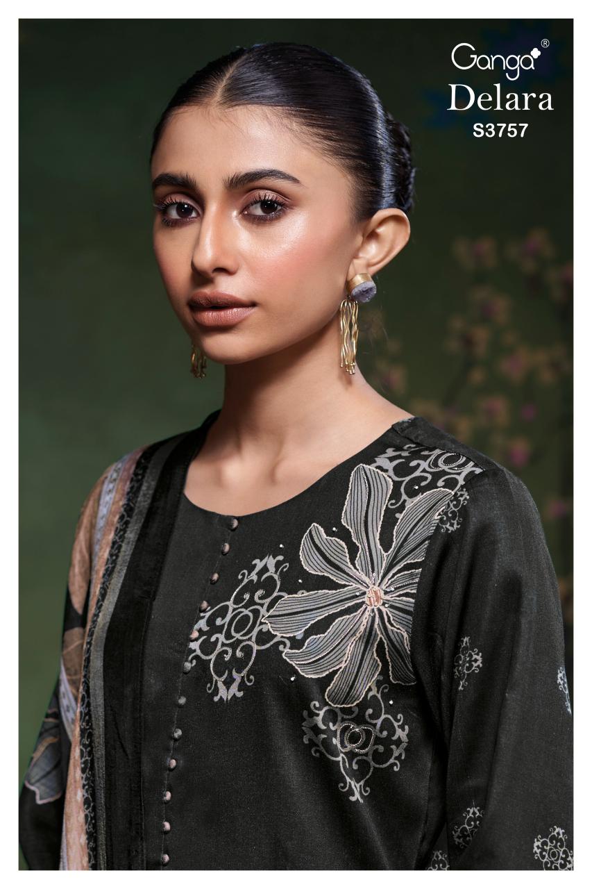 Ganga Delara 3757 catalog wholesale salwar kameez in burrabazar