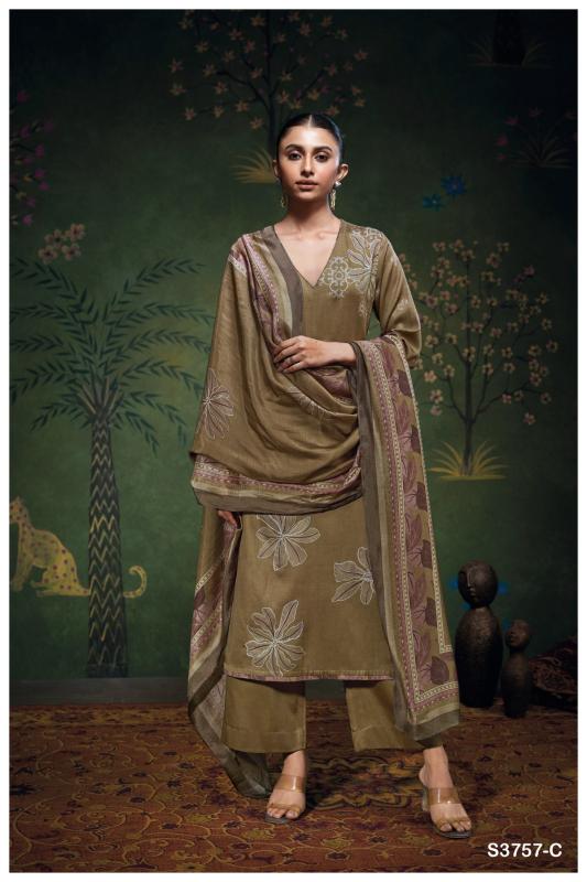 Ganga Delara 3757 catalog wholesale salwar kameez in burrabazar