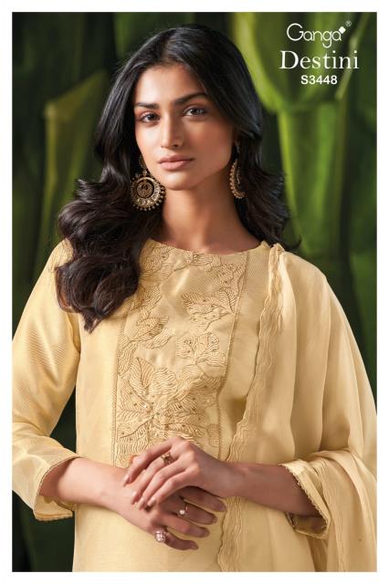 Ganga Destini 3448 catalog wholesale salwar kameez suppliers in surat