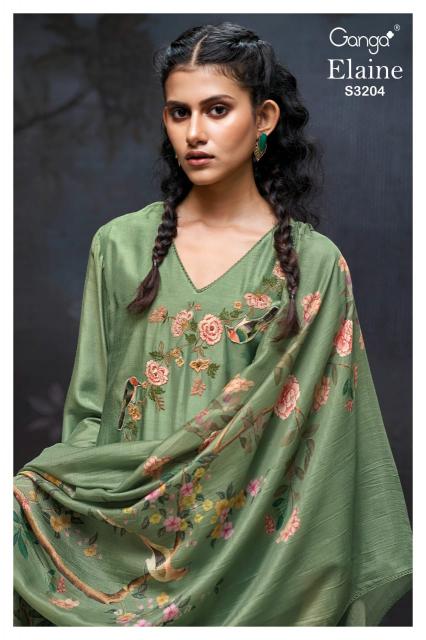 Ganga Elaine 3204 catalog wholesale salwar kameez fabric