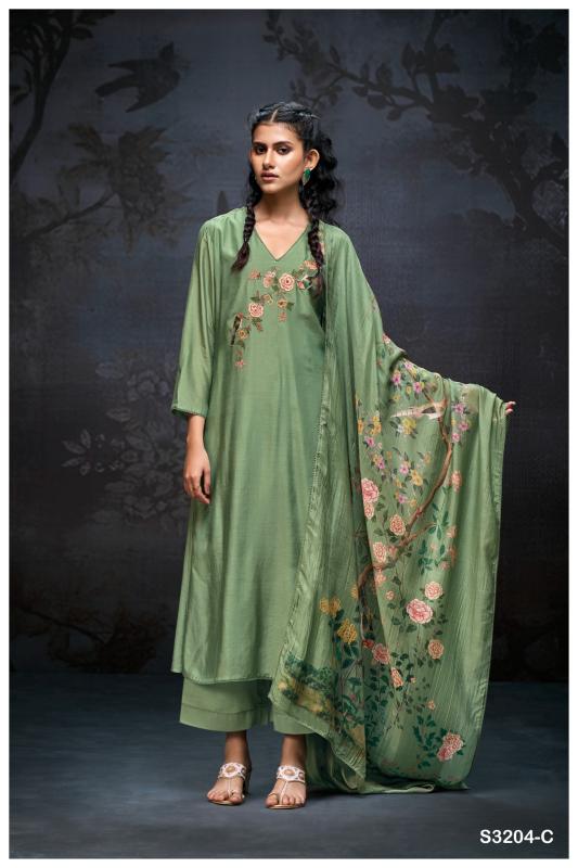 Ganga Elaine 3204 catalog wholesale salwar kameez fabric