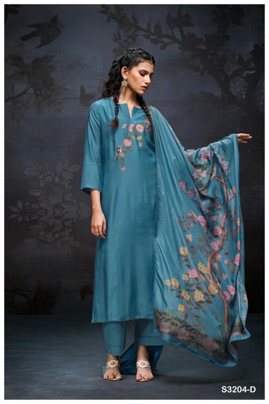 Ganga Elaine 3204 catalog wholesale salwar kameez fabric