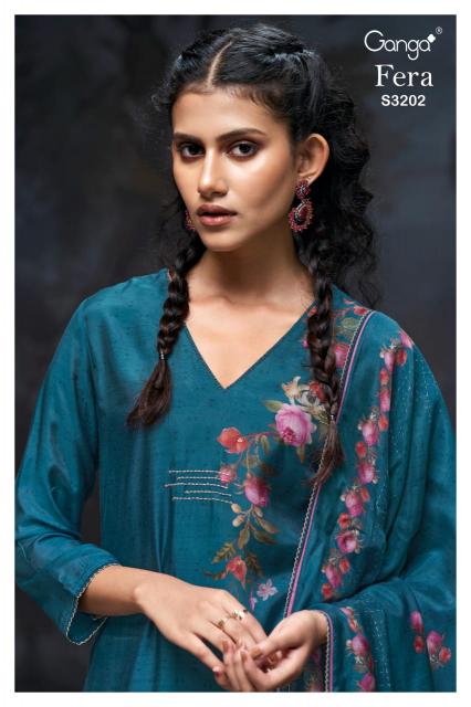 Ganga Fera 3202 catalog salwar kameez wholesale in bangalore