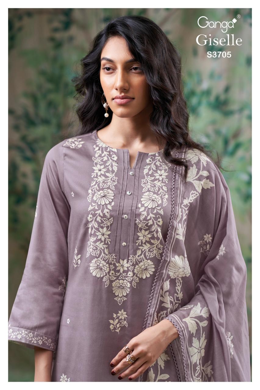 Ganga Giselle 3705 catalog wholesale salwar kameez india surat