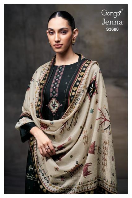 Ganga Jenna 3680 catalog wholesale daily wear salwar kameez