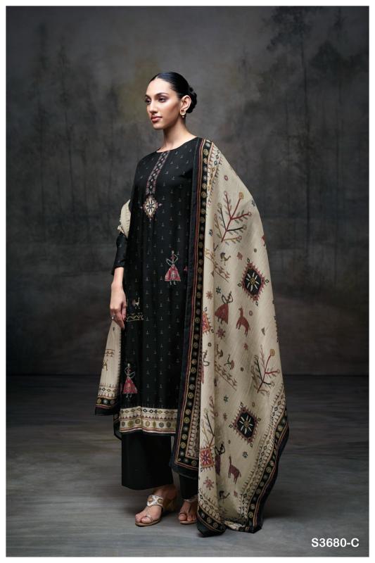 Ganga Jenna 3680 catalog wholesale daily wear salwar kameez